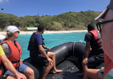 Bad och snorkling