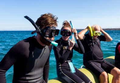 Bad och snorkling