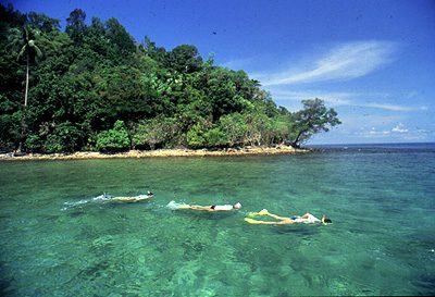 Snorkling och bad i den marina nationalparken image