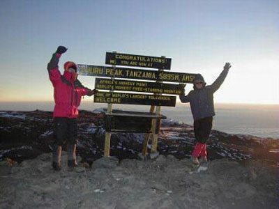 Toppbestigningen Uhuru Peak 5.895 möh image